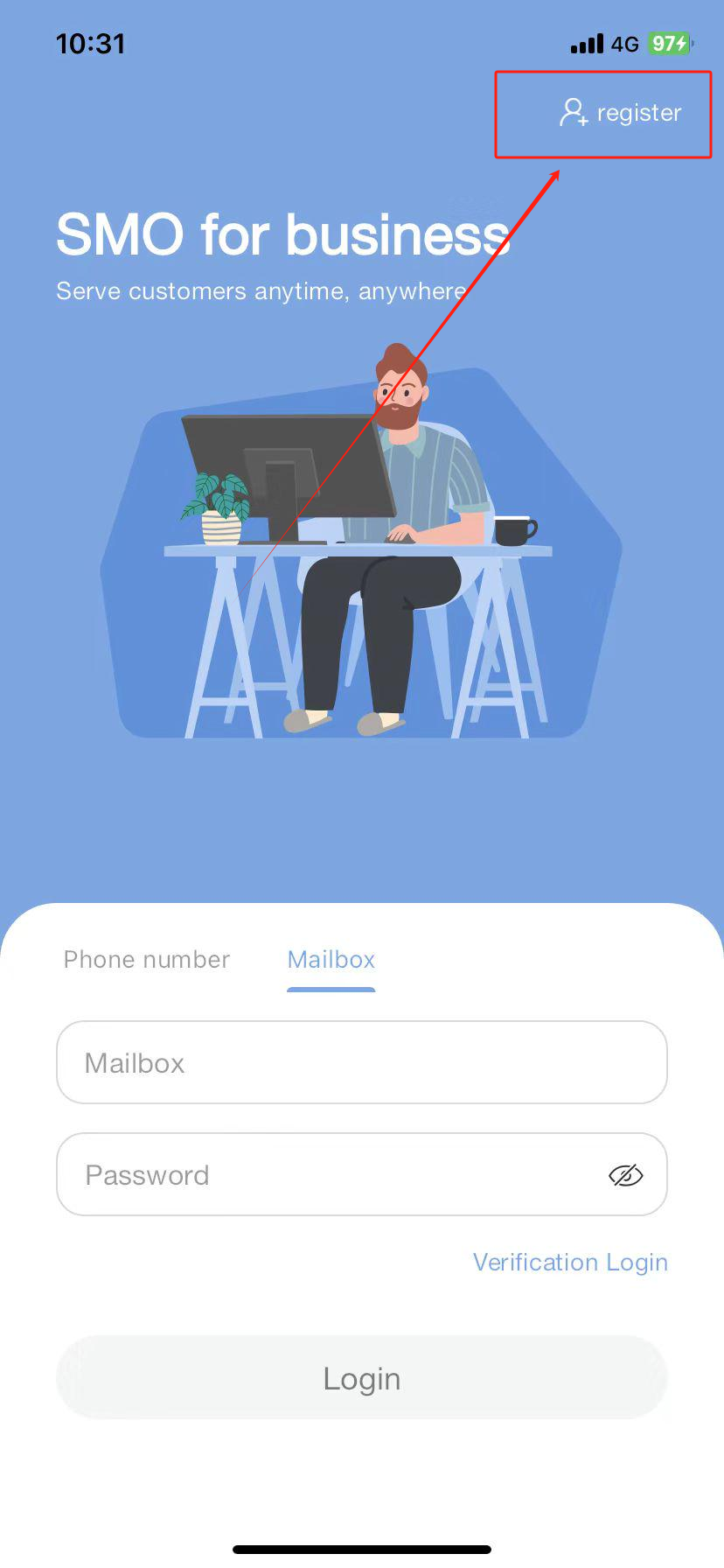 how to register a new account step 1